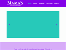 Tablet Screenshot of mamasassistedliving.com